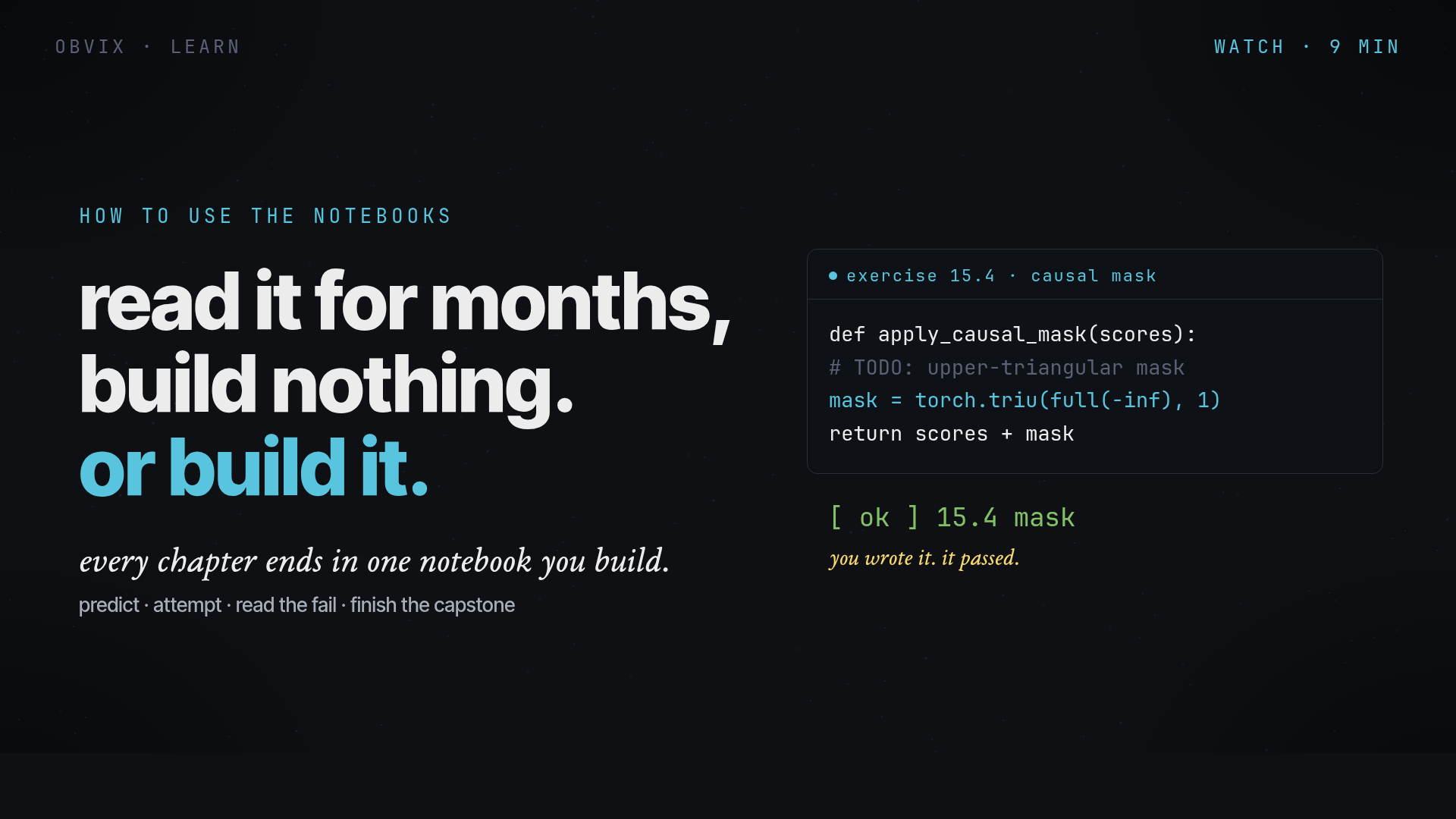 How to learn from these notebooks